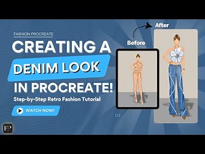 How to Design a Chic Denim Outfit in Procreate - (Ep. 14)