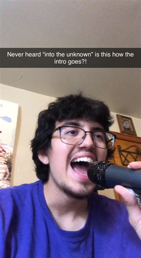 How does the intro go? #frozen #intotheunknown #Karaoke #1yearagotoday #viralfyp