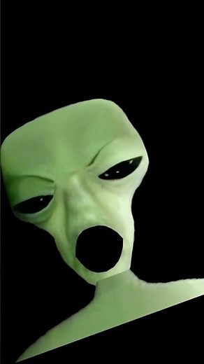 Green Alien Meme Sing fly me too The moon