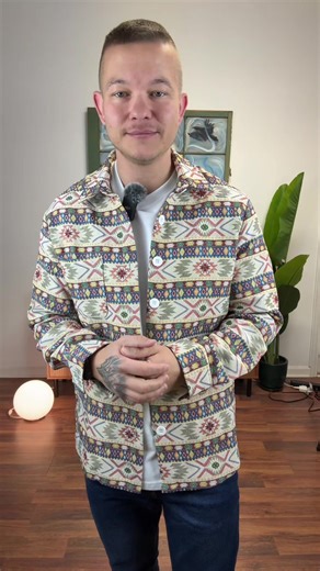 This textured jacquard jacket brings a bold retro-inspired design with modern comfort. The woven fabric offers durability while the fitted silhouette makes it easy to wear as a light jacket or statement layering piece. #mensjacket #retrostyle #statementpiece #mensfashion #layeredlook