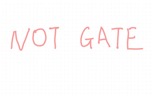 NMOS PMOS 到逻辑门 NOT 非门