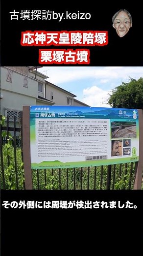 #古墳探訪#古市古墳群#栗塚古墳#応神天皇陵古墳陪塚#一辺43mの方墳#古墳時代中期５世紀前半築造