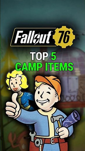 5 Camp Items You NEED in Fallout 76 ☢️ #fallout76 #gaming #fallout #gamingtips #guide #camping