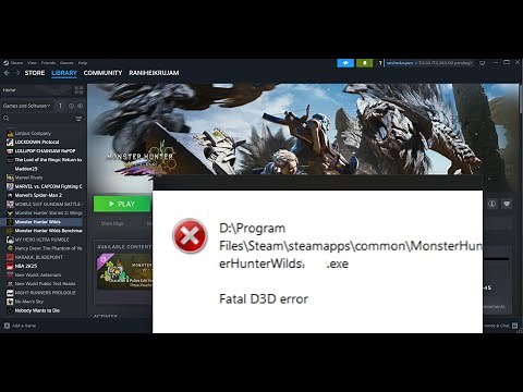 Fix Monster Hunter Wilds Fatal D3D Error On PC