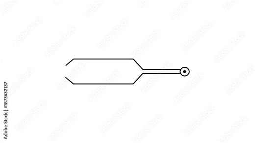 Frame line callout animation for text labels on black. Tech HUD callout bar for titles and annotations. Digital connector element for data highlight overlays.