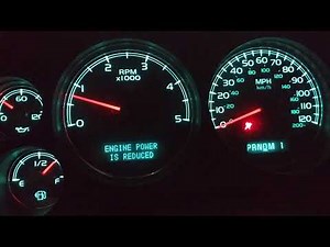 Engine power is reduced