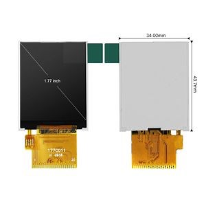[Hot Item] 1.77 Inch Small TFT LCD Display 128*160 Resolution St7735s RGB Interface Optional Touch Screen