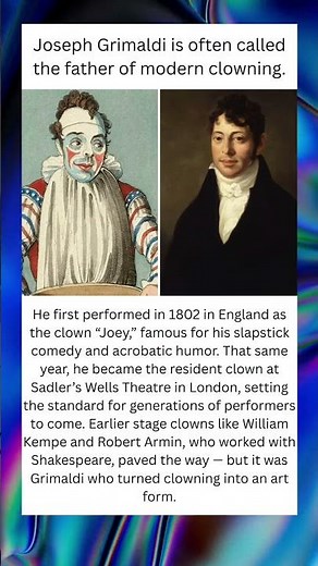 The First Famous Clown in History 🎭 #shorts