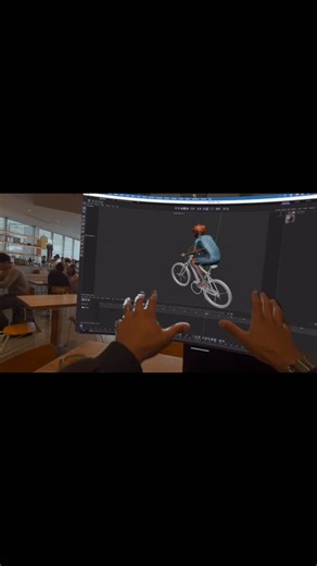 Don Allen Stevenson III on Instagram: "I treat my VisionPro like a 5K monitor and it’s perfect for people who work in 3D! You can open up any .USDZ file natively!"