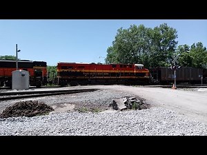 5/31/17 - KCS ES44AC 4780 trails on Loaded BNSF Coal Train