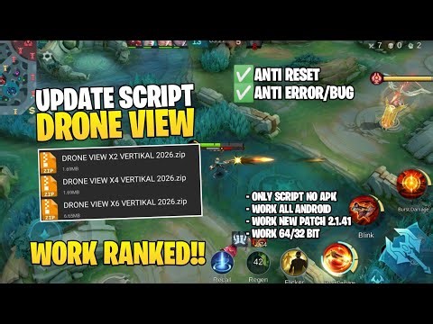 NEW UPDATE!! DRONE VIEW 0,5X 2X 4X & 6X PATCH M7 GRANGER 2026 WORK RANKED ANTI RESET- MOBILE LEGENDS
