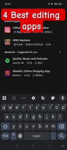 🥵4 Best editor apps smooth and clearity Video editing apps no.1 India apps 💯🎯