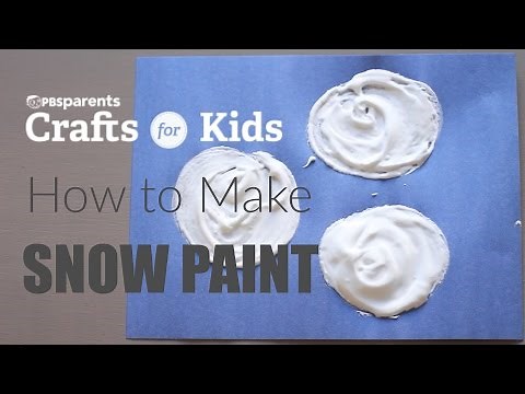 How to Make Snow Paint | Crafts for Kids | PBS KIDS for Parents
