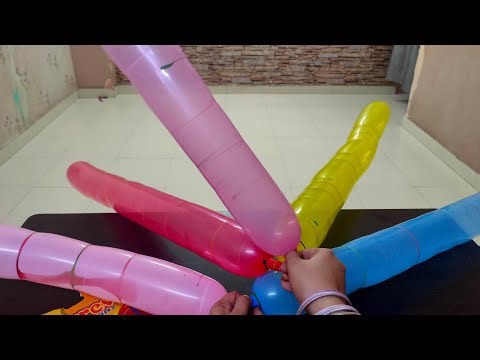 🚀ROCKET BALLOON UNBOXING & FLYING FUN | 🌈COLORFUL AIR ROCKET SHOW 🎈