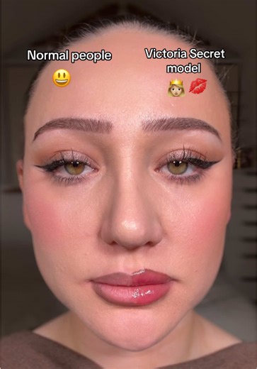 Normal people vs Victoria secret model lips 💋