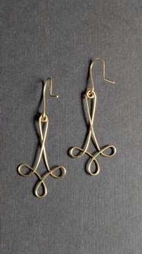 Easy wire and hook earrings #tutorial #wirewrapping #earrings #diy