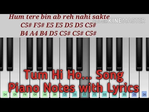 Tum Hi Ho Piano Tutorial| Tum Hi Ho Piano Notes with Lyrics| from Aashiqui 2| Perfect Piano Tutorial