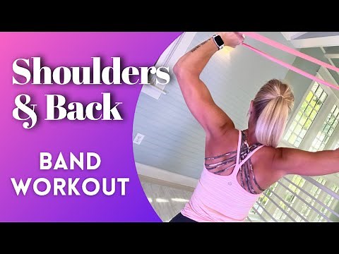 Shoulders & Back Loop Band Workout - 12 MIN at home resistance training