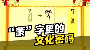 说文解字“蒙”被东西蒙上眼睛，本义为遮蔽