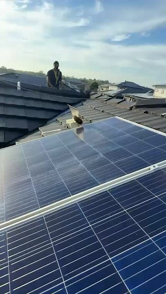 Today, the team got a surprise while removing an old solar system… Luckily, they had insect spray on hand and managed to clear it out safely, no stings included (though it sounded like there were).