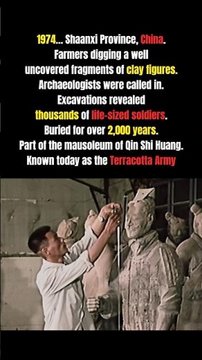 Terracotta Army Discovered in 1974 During Excavation in China