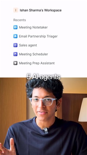 Ishan Sharma | This AI Tool is INSANE!🤯 I recently wanted to build AI Agents that would help automate the repetitive work i do daily, taking notes in... | Instagram
