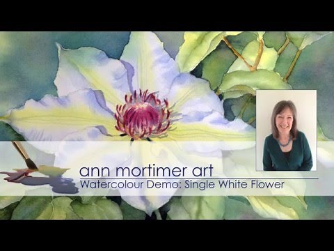 Watercolour Demo: Single White Flower Part 1
