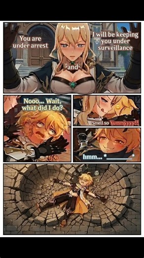 Aether is under arrest | #genshinshorts #genshin #fyp #genshinlore