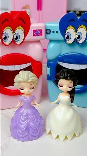 Satisfying with Rose ASMR Unboxing Miniature Washing Machine & Disney Princess Set Toy, ASMR Videos