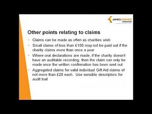 Webinar - Gift Aid