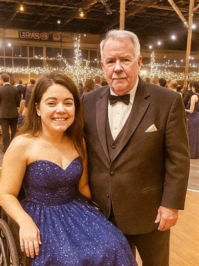 13K views · 138 reactions | “Heartwarming!”  A dad took his disabled daughter to prom, making her night unforgettable.  But the story doesn’t end there—later, he found a $10,000 check in the mailbox with the note: ‘Dad of the Year.’  This incredible gesture has touched hearts everywhere.  Scroll down to the top comment to see the full story and photos of their magical night! ⬇️⬇️⬇️ | Beauty of the World | Facebook