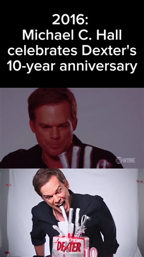 ✨ Ten years ago, in 2016, Dexter was celebrating a decade since its premiere, with a very special cake made by Showtime and the one and only Michael C. Hall. We can’t wait to see what’s in store for the 20th anniversary coming this year! 🤩 #DexterMorgan #dexterresurrection #dexter #2016