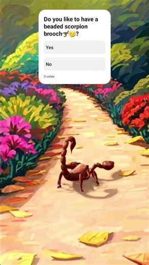 Beaded Scorpion Brooch| The full step-by-step tutorial is on my channel🦂