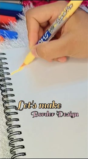📒 Simple & Easy Border Designs for Projects & Art #shorts #trending #borderdesign