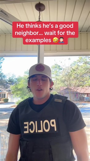 If you don’t have a neighbor like this, it’s probably YOU 👀🤣 #comedyvideo #police #copsoftiktok #originalcharacter #jimmy