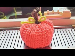 Machine Knit a Pumpkin- free 30 minute pattern