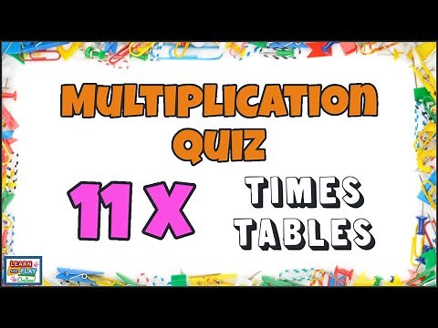 11 Times Tables Quiz/Multiplication Practise for Kids