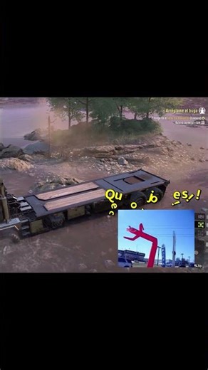 snowrunner bugs graciosos: la rama que parecía un muñeco de aire :-) #snowrunner #gamebugs