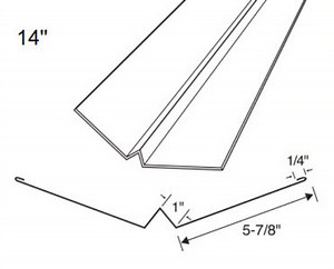 [Hot Item] W Valley 10 Feet Galvanized Steel Step Metal Valley Flashing