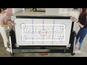 Ultimate 4-in-1 Game Table | Pool + Air Hockey + Table Tennis + Dining | KDClick.com