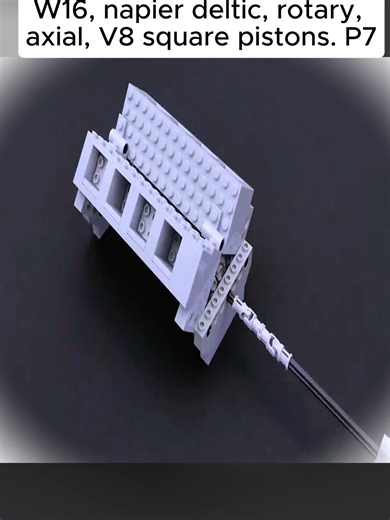 Build & Test Lego Engines: W16, napier deltic, rotary, axial, V8 square pistons #fyp #viral #trending