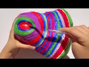ASMR ✨Big colors Tape Ball Cutting Collection「4 min」 | Relaxing and Satisfying Video