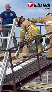 🔥 High School EMT students got a unique training experience thanks to the Tulsa Fire Department! They practiced using chainsaws to ventilate roofs, cut through cinder blocks, and mastered flow path control and hydraulic ventilation. 🛠️💨 As a bonus, they explored one of Tulsa’s newest firetrucks, learning all about tool placement and operations. 🚒 What an amazing opportunity! 💪 | Tulsa Tech