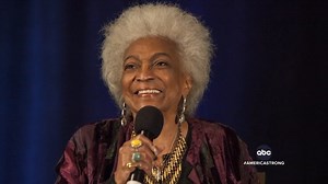Linsey Davis reports on the two trailblazers who passed away over the weekend—Nichelle Nichols who broke barriers for Black women in Hollywood and Bill Russell, the most decorated player in NBA history. https://abcn.ws/3zPljMP | ABC World News Tonight with David Muir