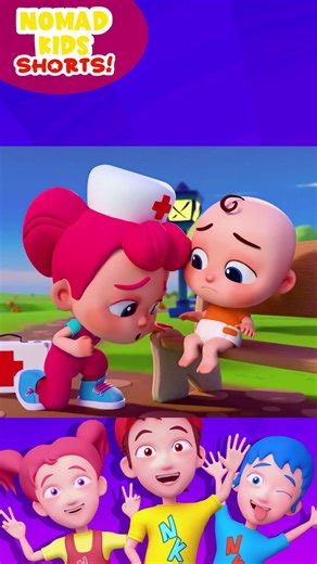 Boo Boo Song | Kids Songs and Nursery Rhymes #shorts