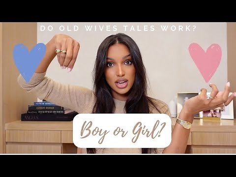 GENDER REVEAL + TESTING OLD WIVES TALES GENDER PREDICTIONS | Jasmine Tookes