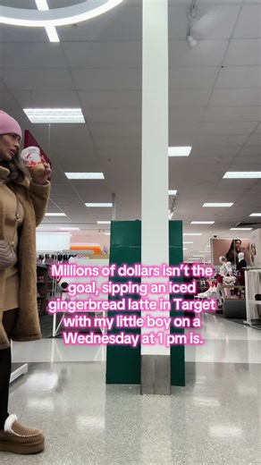 I’ve chased the money. Now I chase the freedom. Target lattes with my little boy at 1 pm on a Wednesday will always be the win.