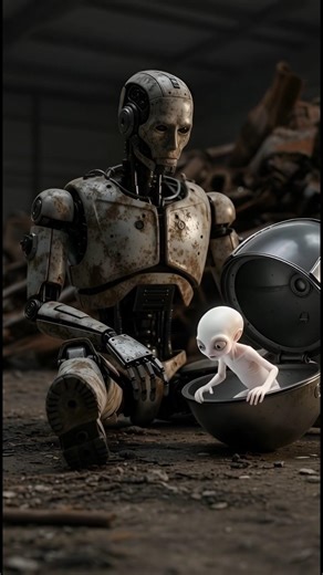 Star traveler and loyal robot 😭❄️✨ #robot #alien #ai​