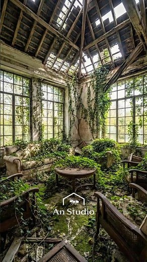 Living Room Makeovers: Abandoned → Cozy Rustic Fireplace Lounge (AI Concept) #home