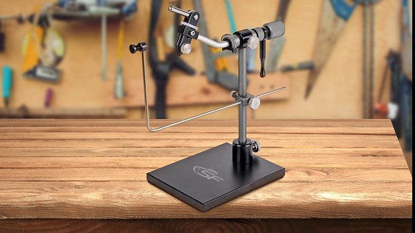 SF Iron Rotary Fly Tying Vise with Heavy Duty Base with 360°Rotation for Fly Tying Hooks Flies Tying Tools Equipment